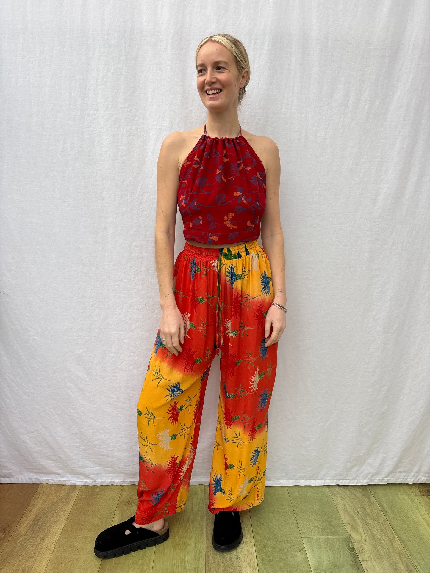 SILK TROUSERS | Long ~ Happy