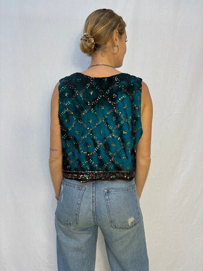 SILK WAISTCOAT | M/L ~ Alchemy