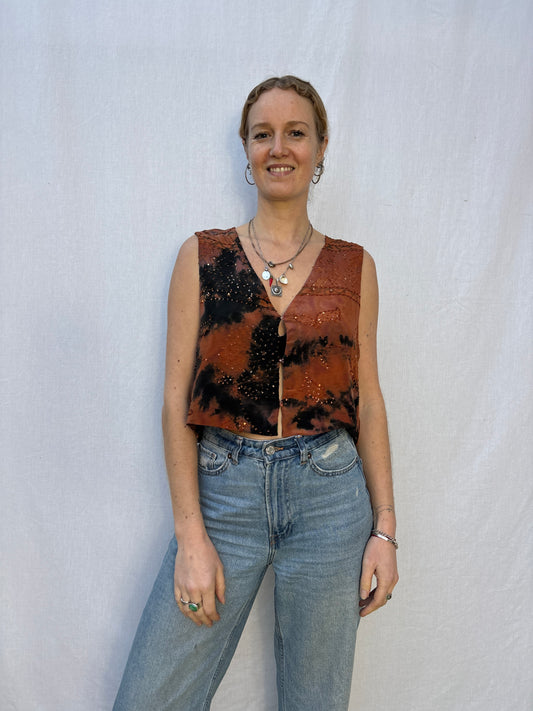 SILK WAISTCOAT | M/L ~ Honey