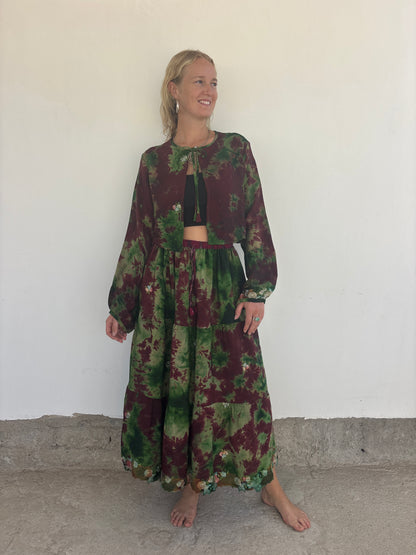 SILK SHRUG | Forest