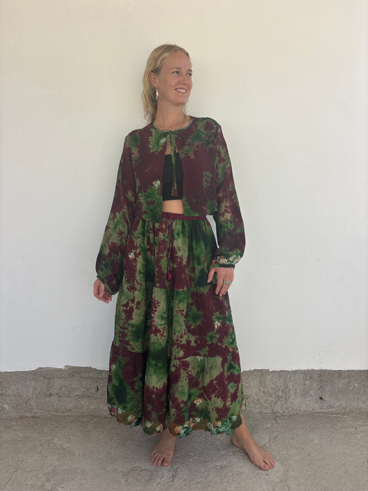 SILK SHRUG | Forest