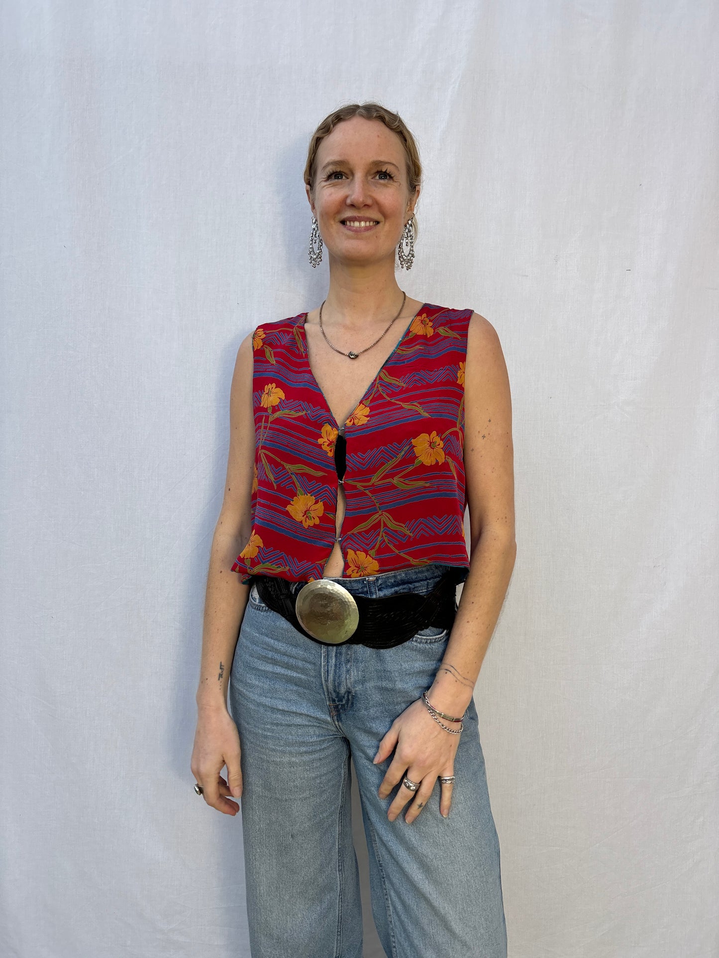 SILK WAISTCOAT | M/L ~ Romance