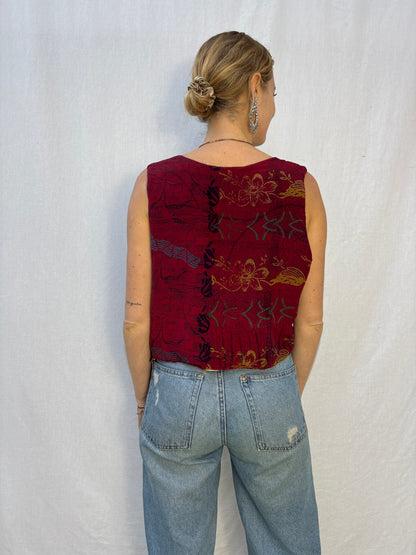 SILK WAISTCOAT | M/L ~ Attention