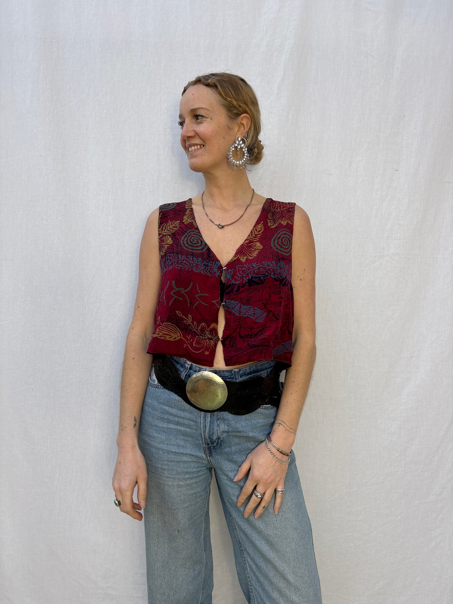 SILK WAISTCOAT | M/L ~ Devotion