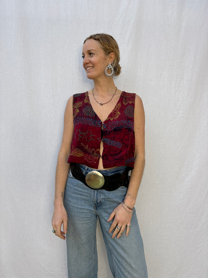 SILK WAISTCOAT | M/L ~ Devotion