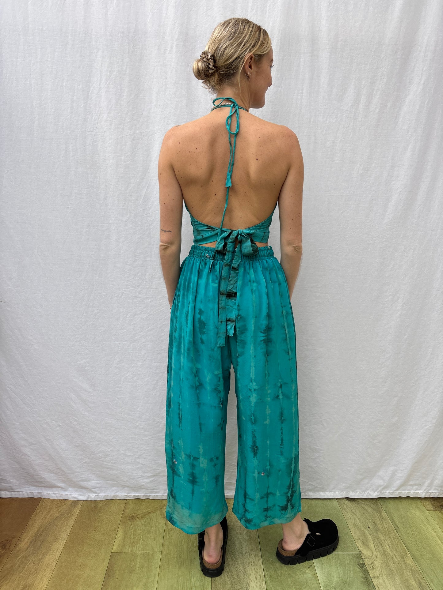SILK TROUSERS | Short ~ Sky