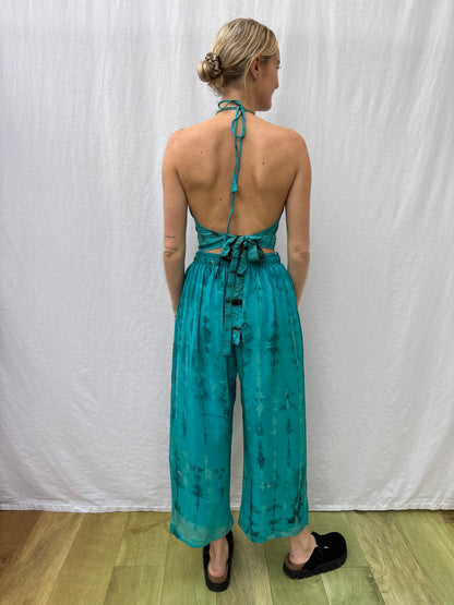 SILK TROUSERS | Short ~ Sky