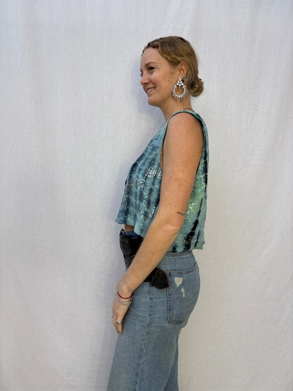 SILK WAISTCOAT | M/L ~ Dive in