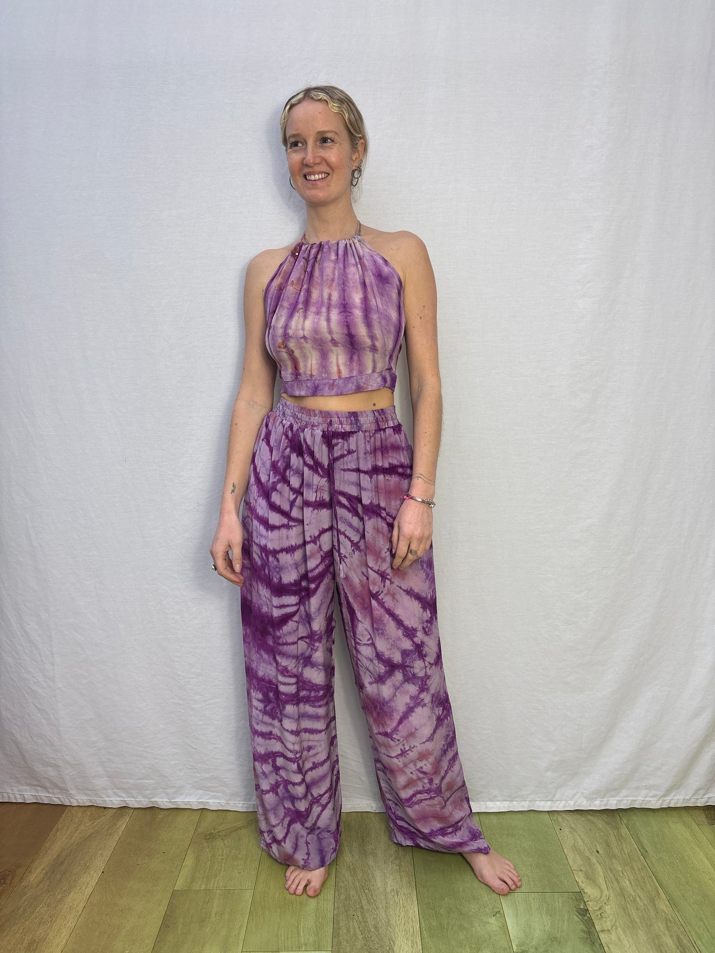 SILK TROUSERS | Long ~ Heather