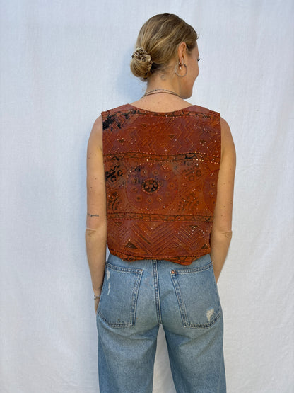 SILK WAISTCOAT | M/L ~ Honey