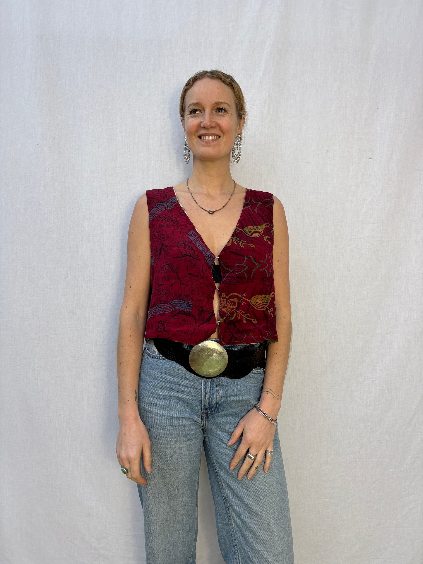 SILK WAISTCOAT | M/L ~ Attention