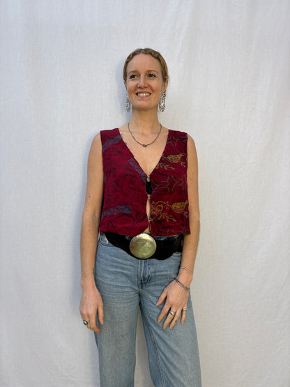 SILK WAISTCOAT | M/L ~ Attention