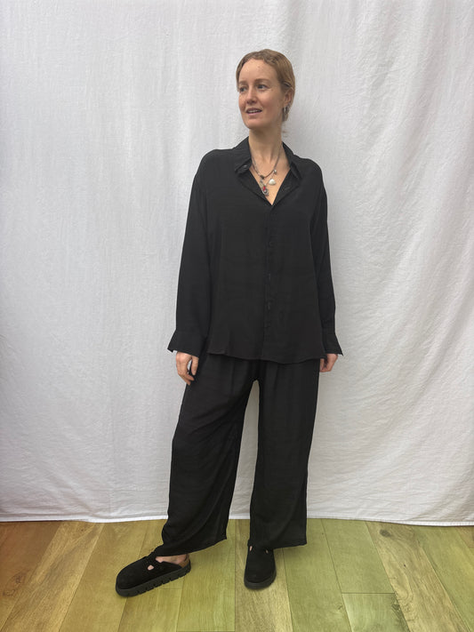 SHIRT SET |  Long ~ Noir