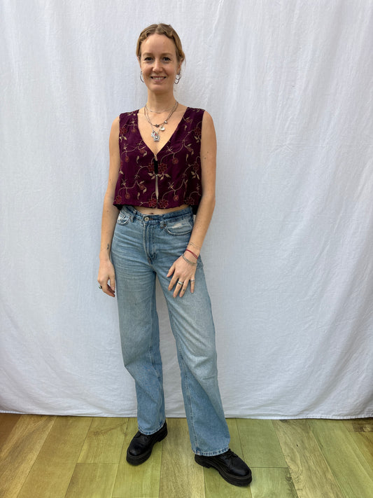 SILK WAISTCOAT | S/M ~ Brave