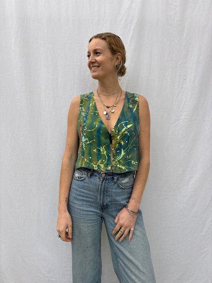 SILK WAISTCOAT | S/M ~ Read me