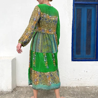 BOHO DRESS | Green dream ~ M