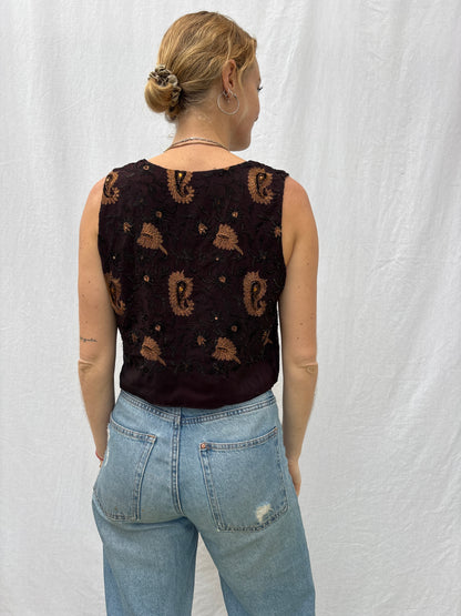 SILK WAISTCOAT | S/M ~ Read me