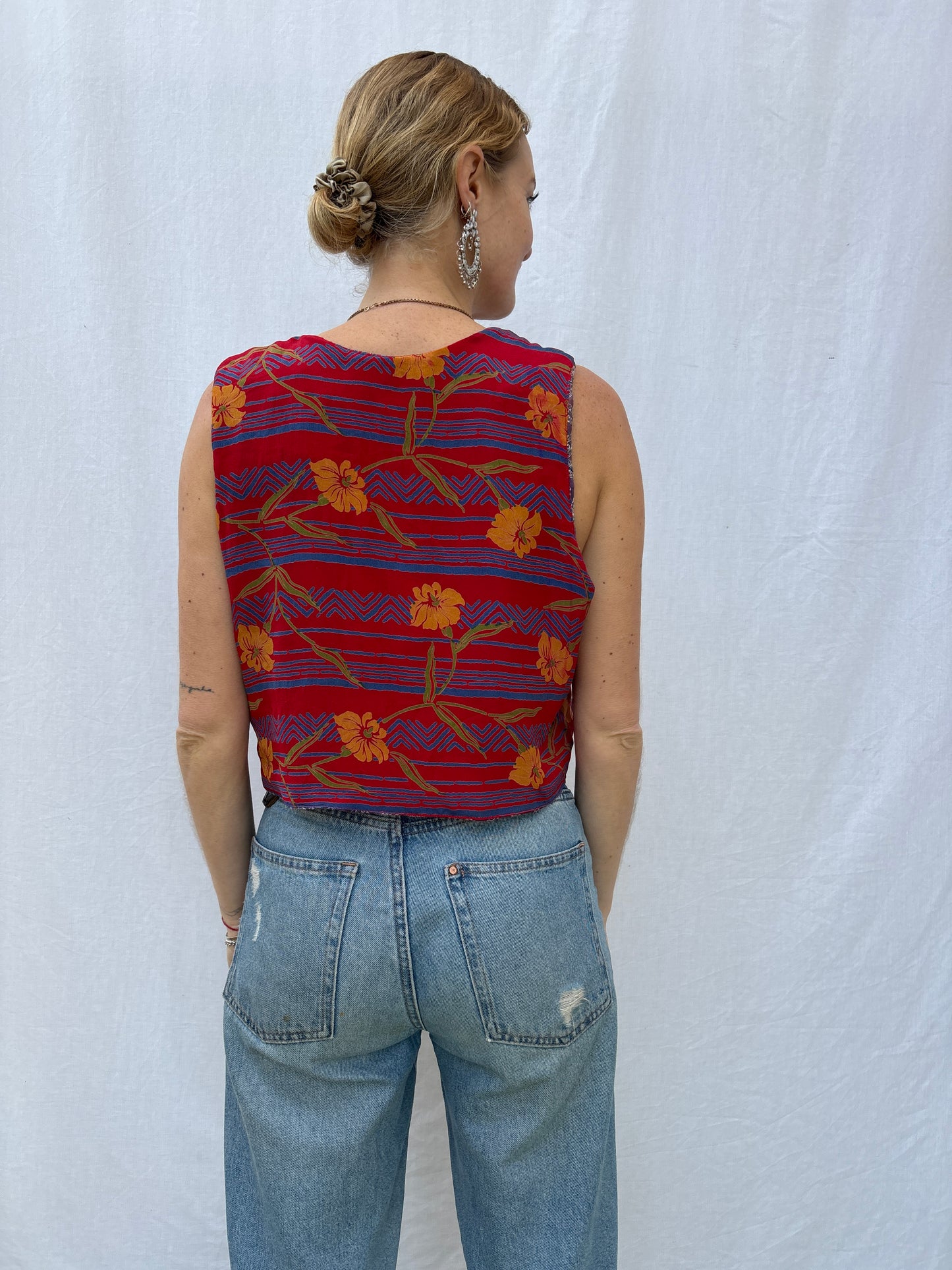 SILK WAISTCOAT | M/L ~ Mirrors