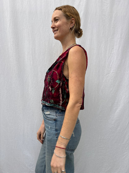 SILK WAISTCOAT | S/M ~ Read me