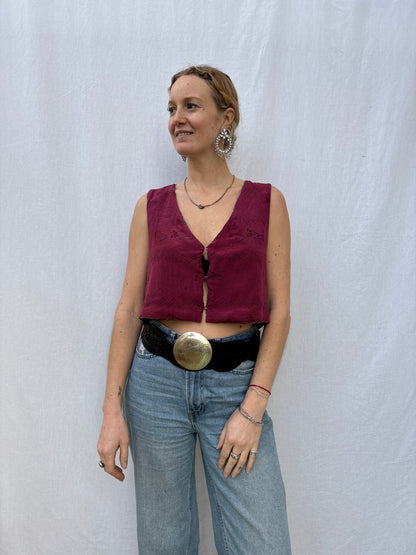 SILK WAISTCOAT | S/M ~ Read me