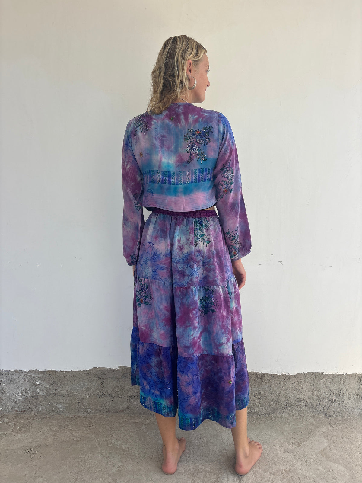 SILK SHRUG | Pansies