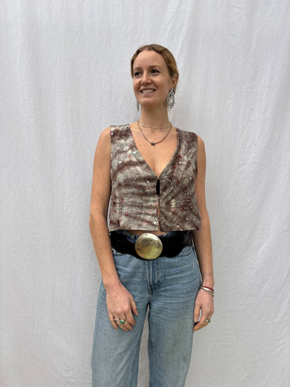 SILK WAISTCOAT | S/M ~ Golden hour