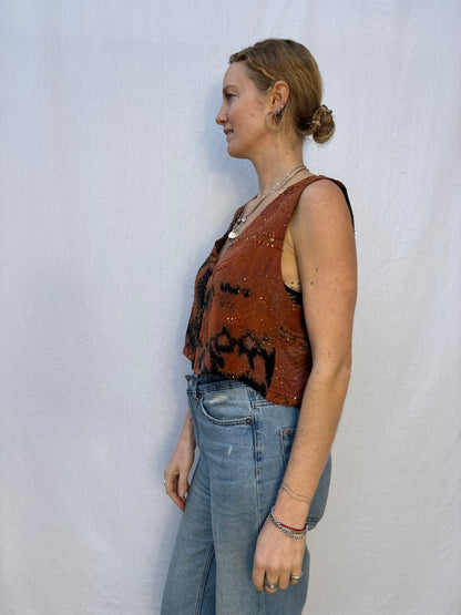 SILK WAISTCOAT | M/L ~ Honey