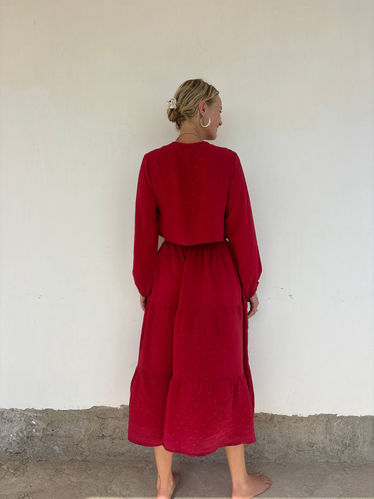 SILK SHRUG | Hibiscus