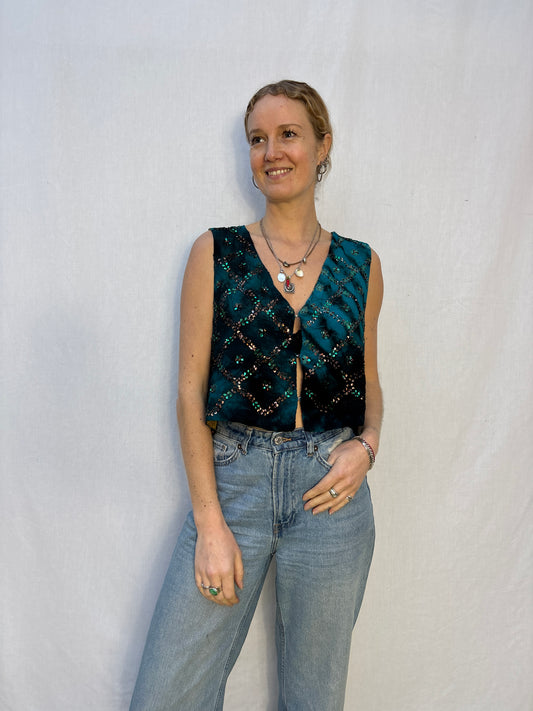 SILK WAISTCOAT | M/L ~ Alchemy