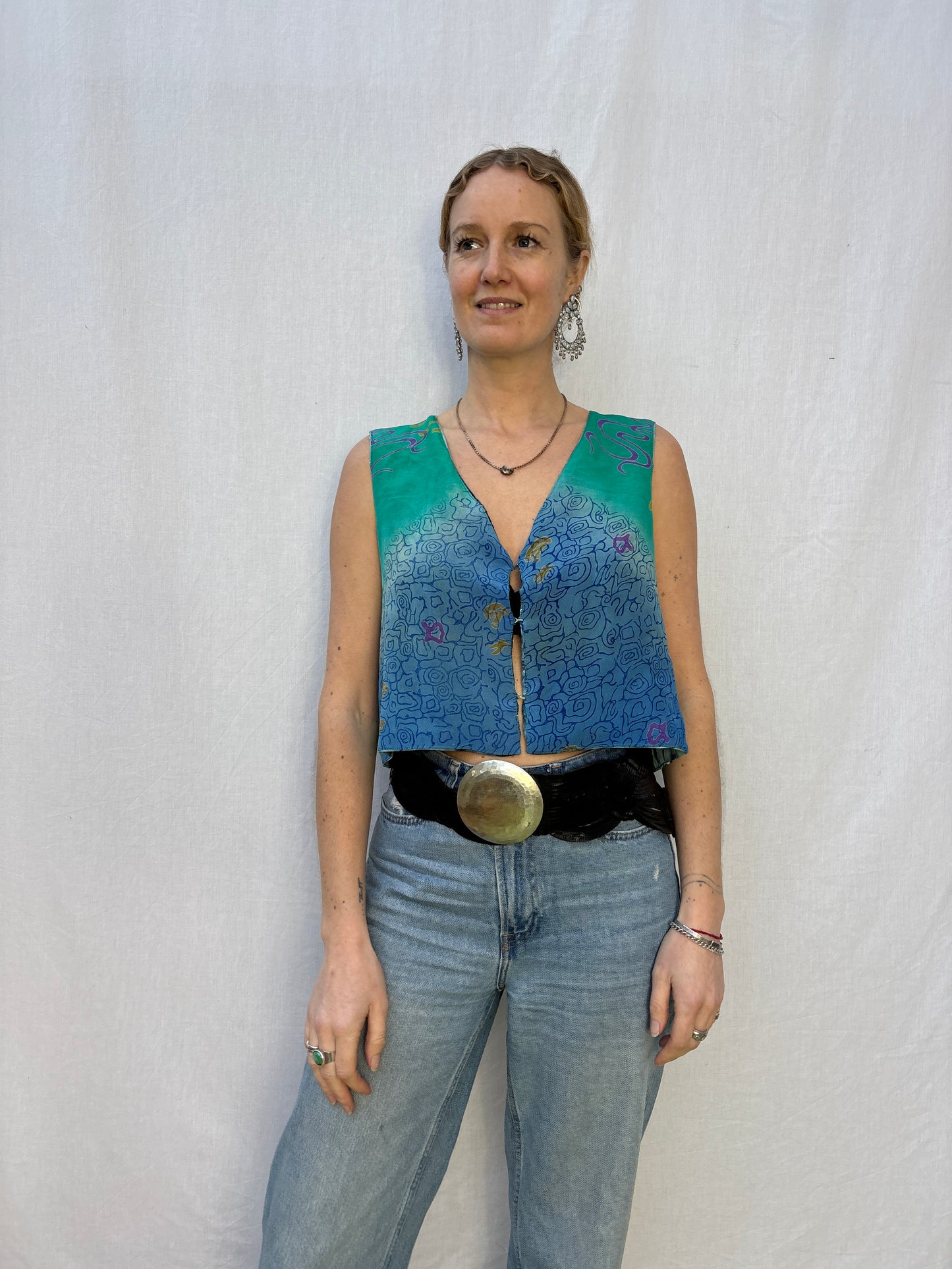 SILK WAISTCOAT | M/L ~ Dive in