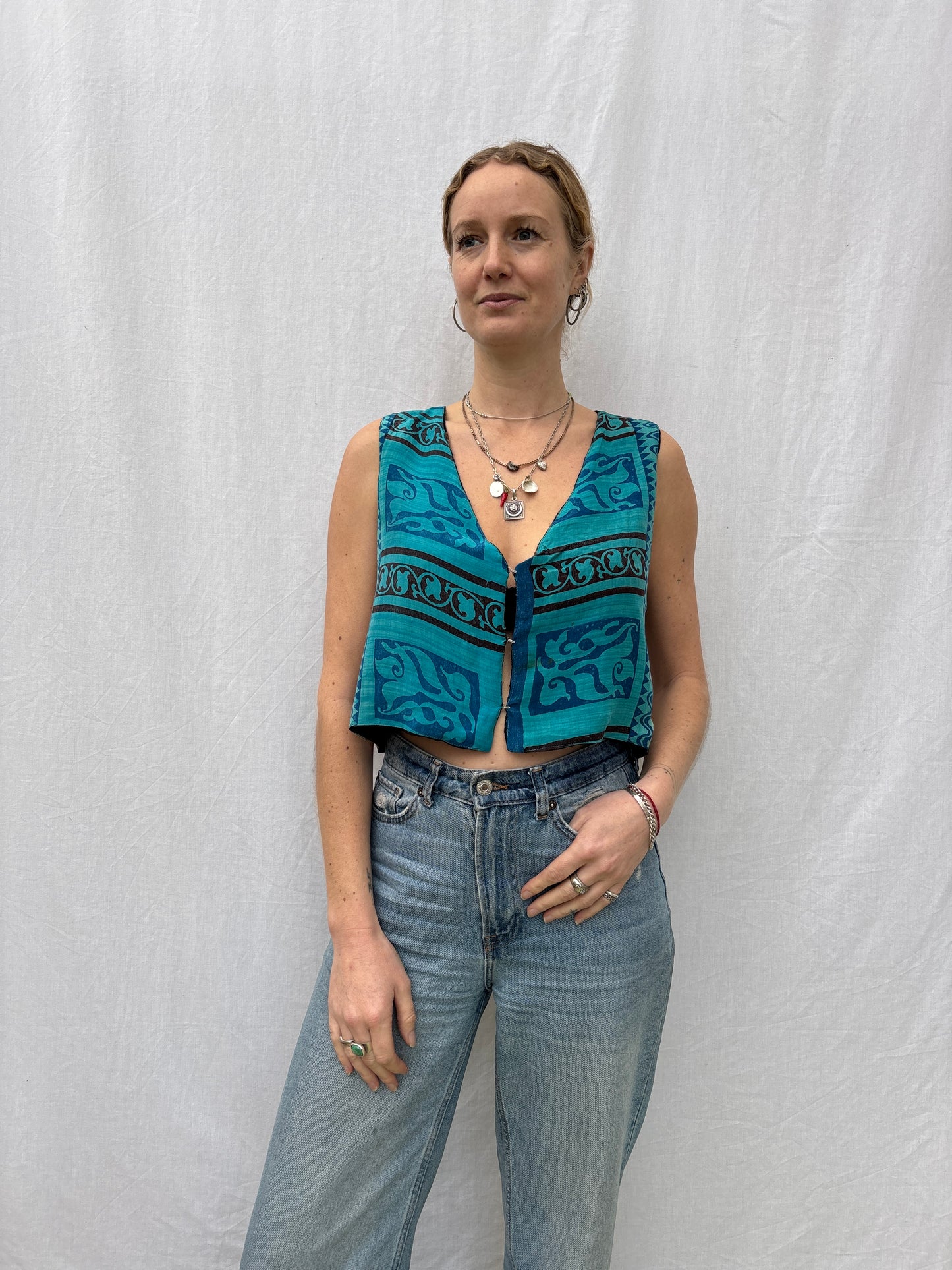 SILK WAISTCOAT | S/M ~ Read me