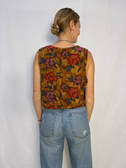 SILK WAISTCOAT | M/L ~ Negroni