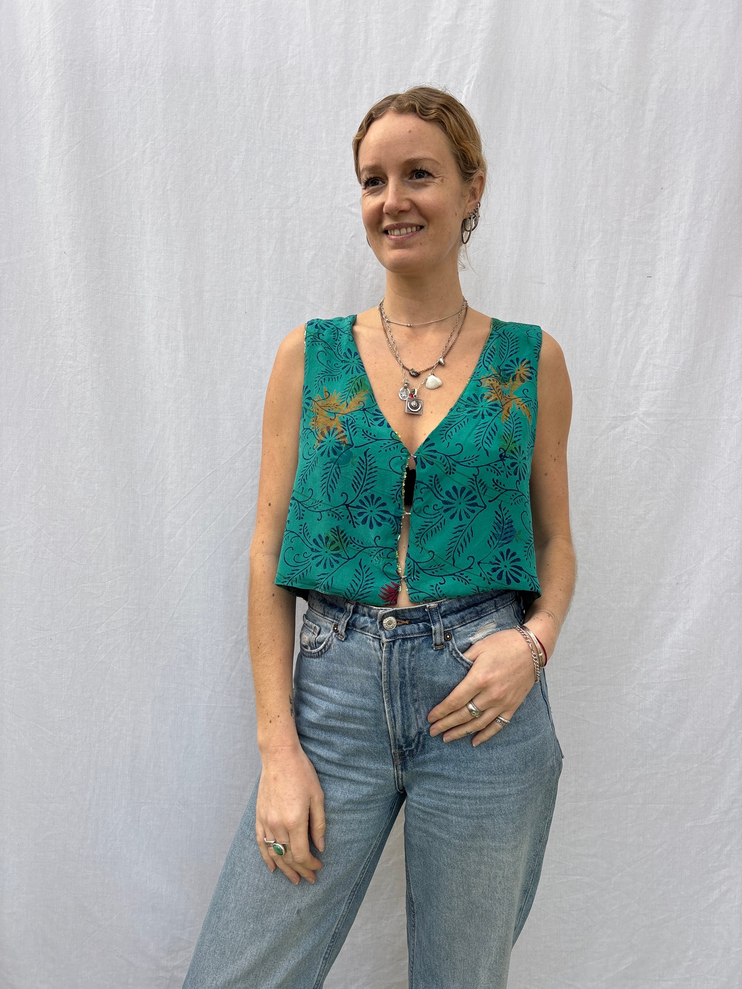 SILK WAISTCOAT | S/M ~ Read me