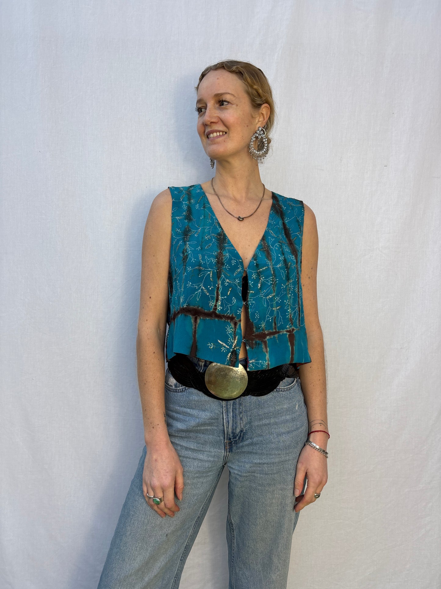 SILK WAISTCOAT | M/L ~ Romance