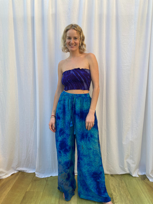 SILK TROUSERS | Don't be blue ~ long