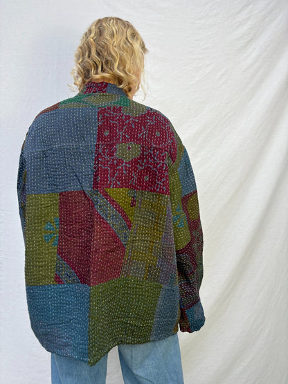 KANTHA JACKET | Deep