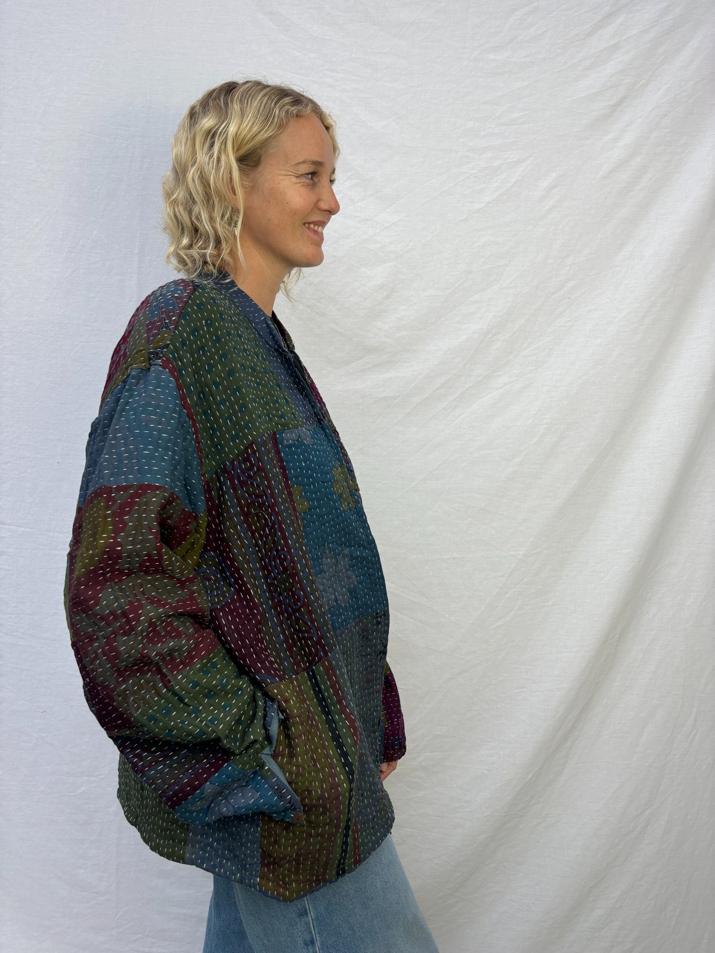 KANTHA JACKET | Deep