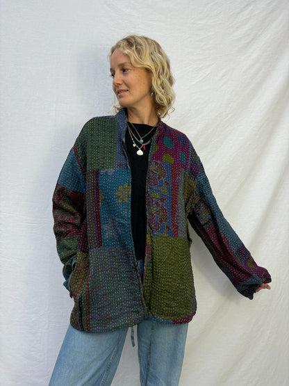 KANTHA JACKET | Deep