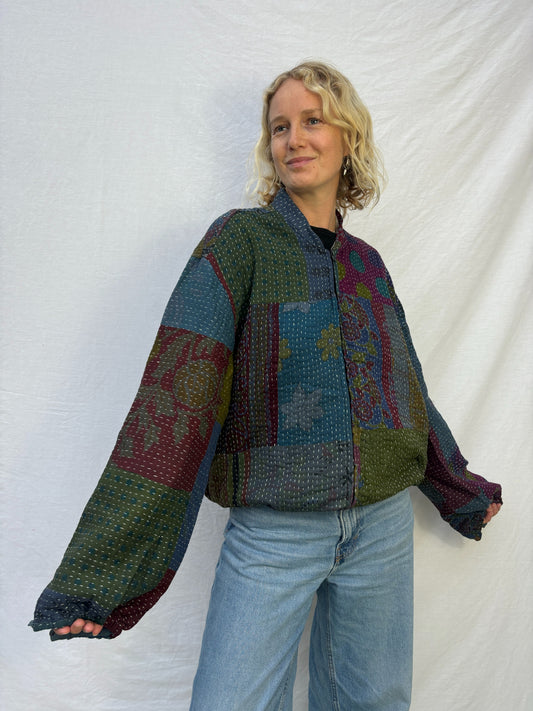 KANTHA JACKET | Deep