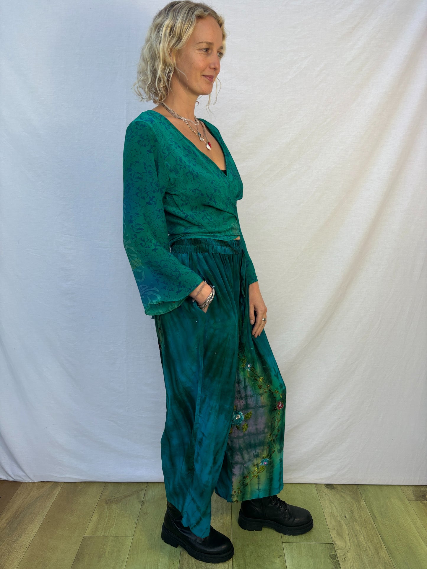 SILK TROUSERS | Short ~ Bloom