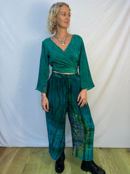 SILK TROUSERS | Short ~ Bloom
