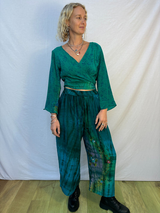 SILK TROUSERS | Short ~ Bloom