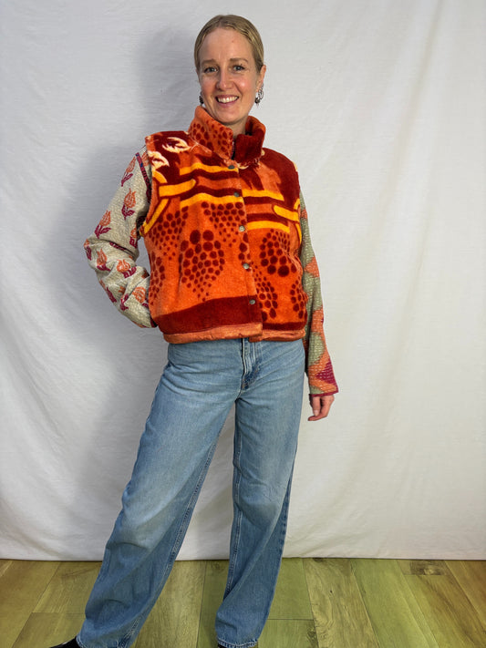 BLANKET GILET | Flowering