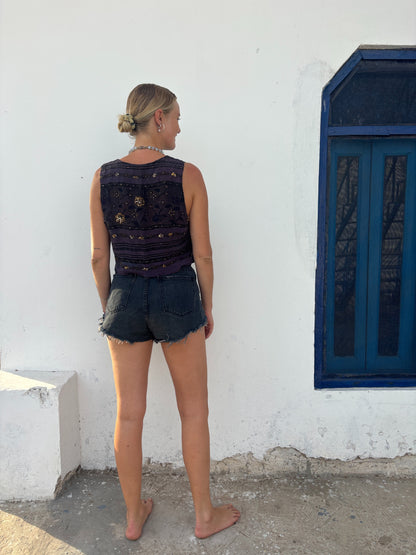 SILK WAISTCOAT | S/M ~ Dream Big