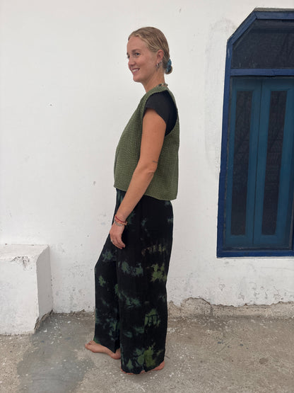 KANTHA WAISTCOAT | Moss