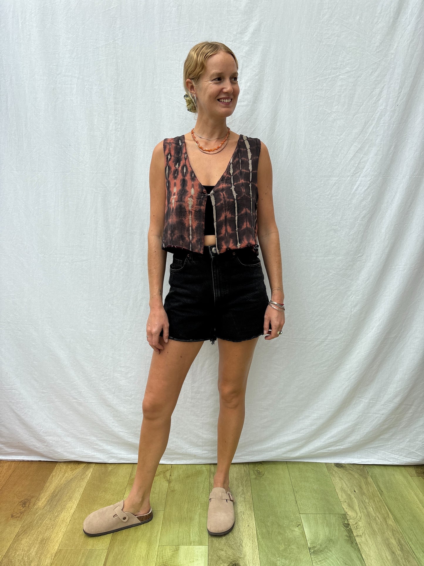 SILK WAISTCOAT | S/M ~ Jelly Baby