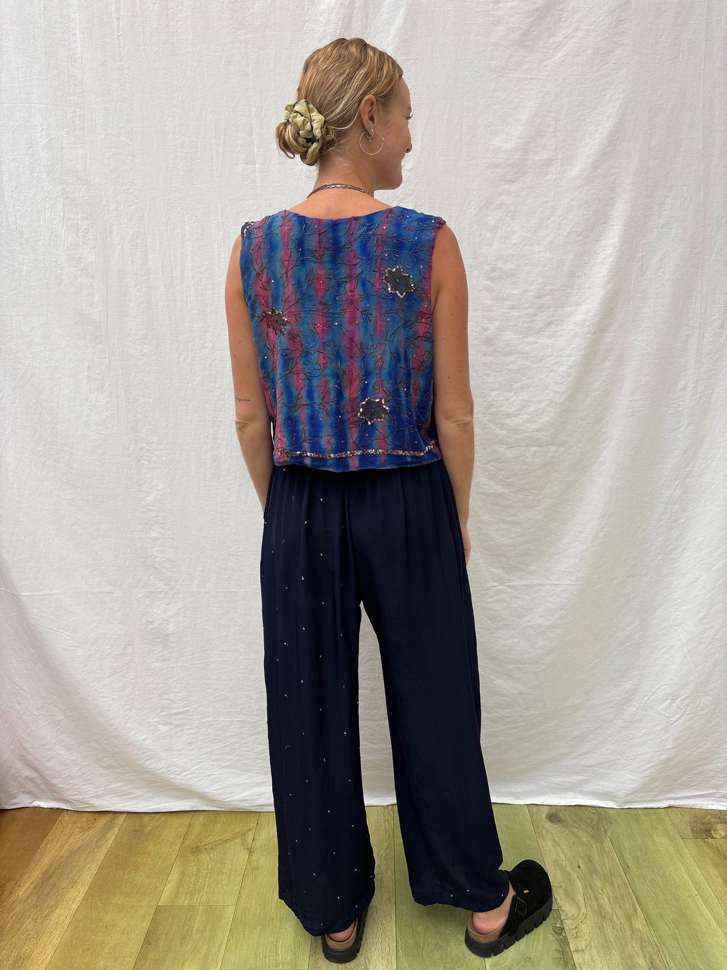SILK WAISTCOAT | M/L ~  Glow up