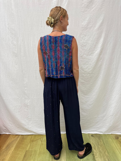 SILK WAISTCOAT | M/L ~  Glow up
