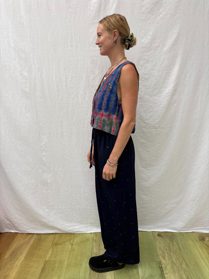 SILK WAISTCOAT | M/L ~  Glow up