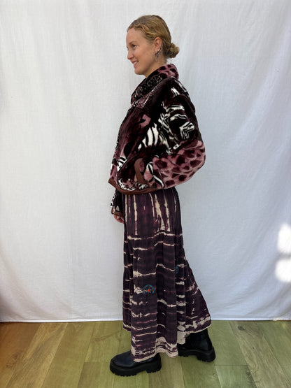 BLANKET JACKET | Animal Garnet